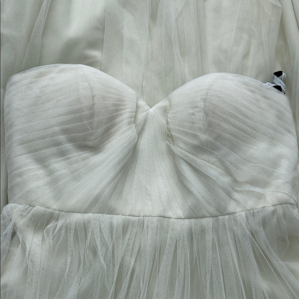 ivory Jenny Yoo  'Annabelle' Convertible Tulle Column Dress size 12 - Picture 8 of 11